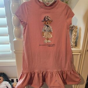 Ralph Lauren Pink Polo Bear Dress for Kids
